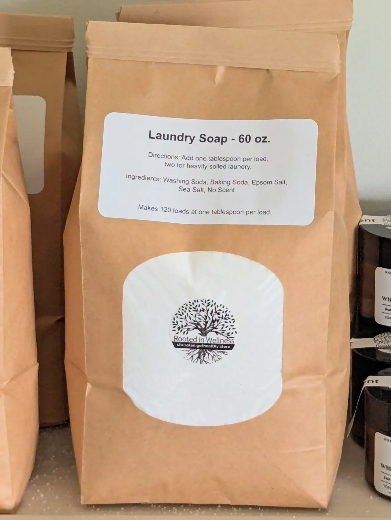 Eco-friendly laundry soap packaging