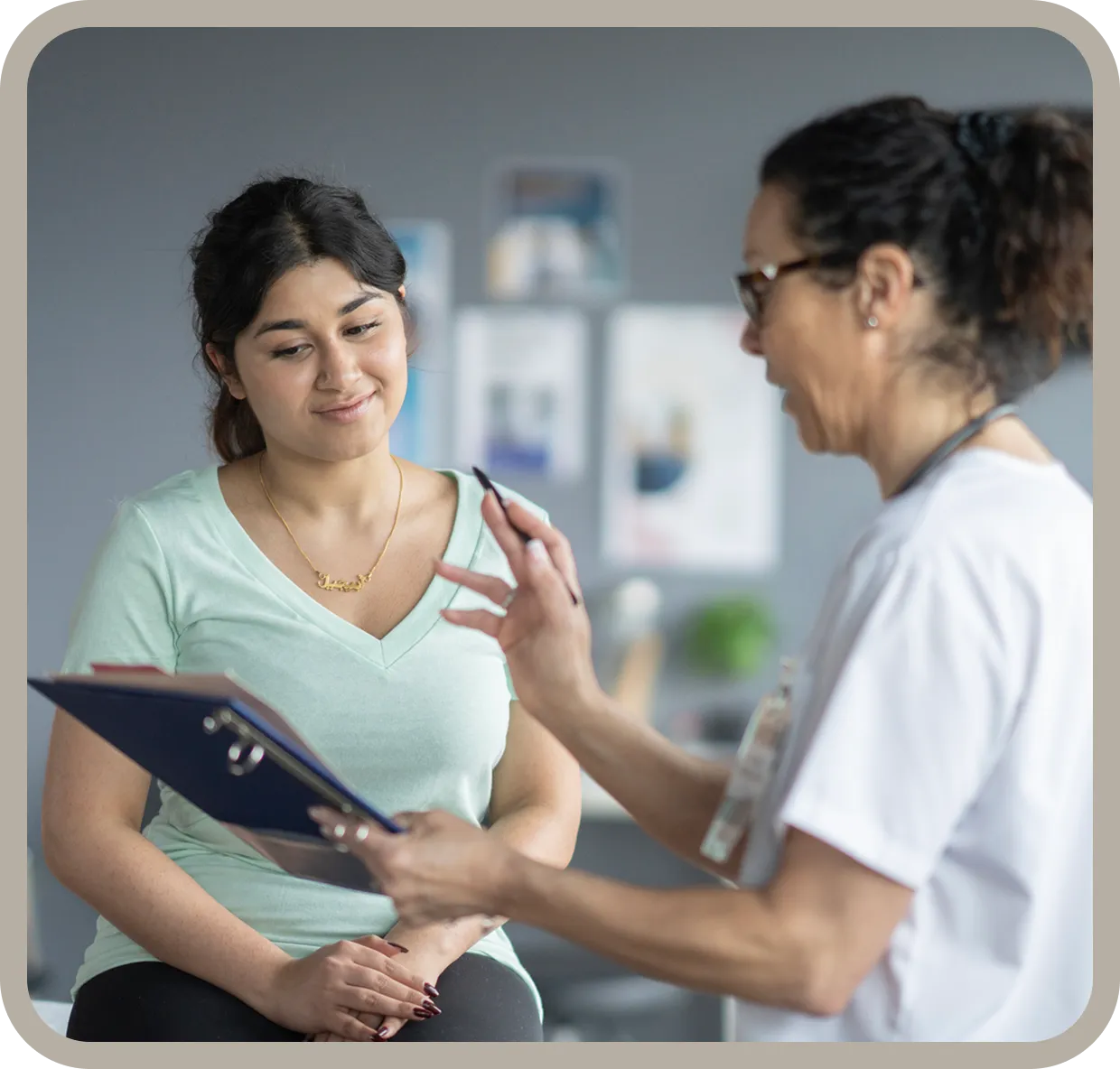 Medical consultation in progress