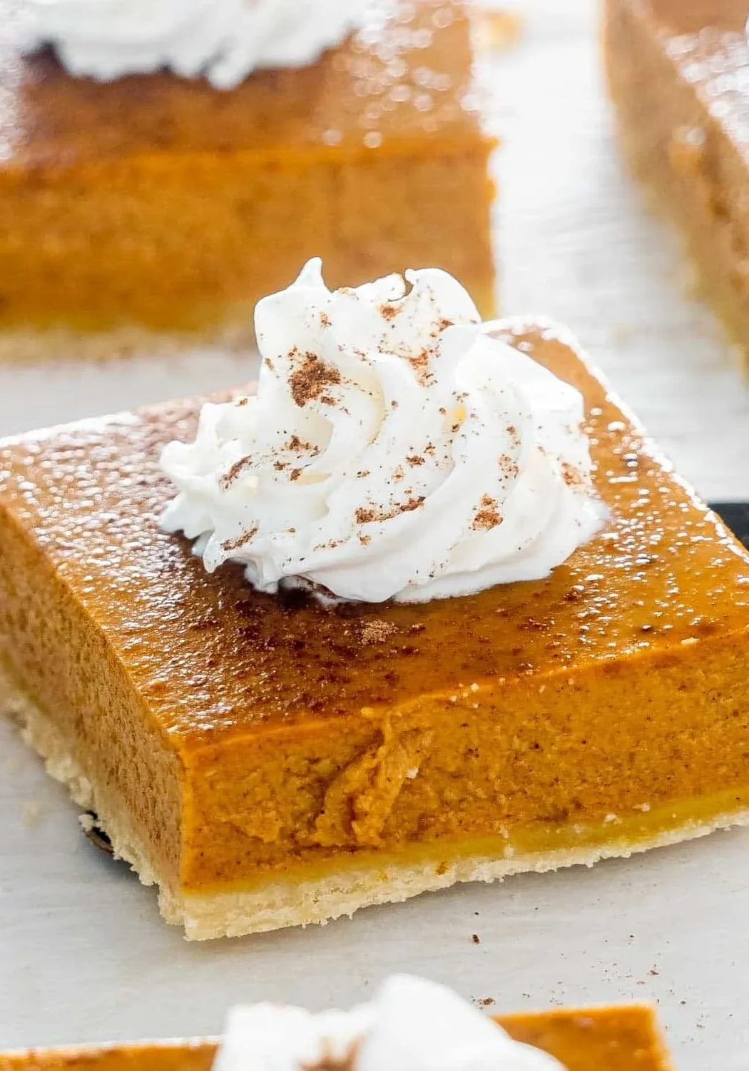 Pumpkin treat with dollop of cream