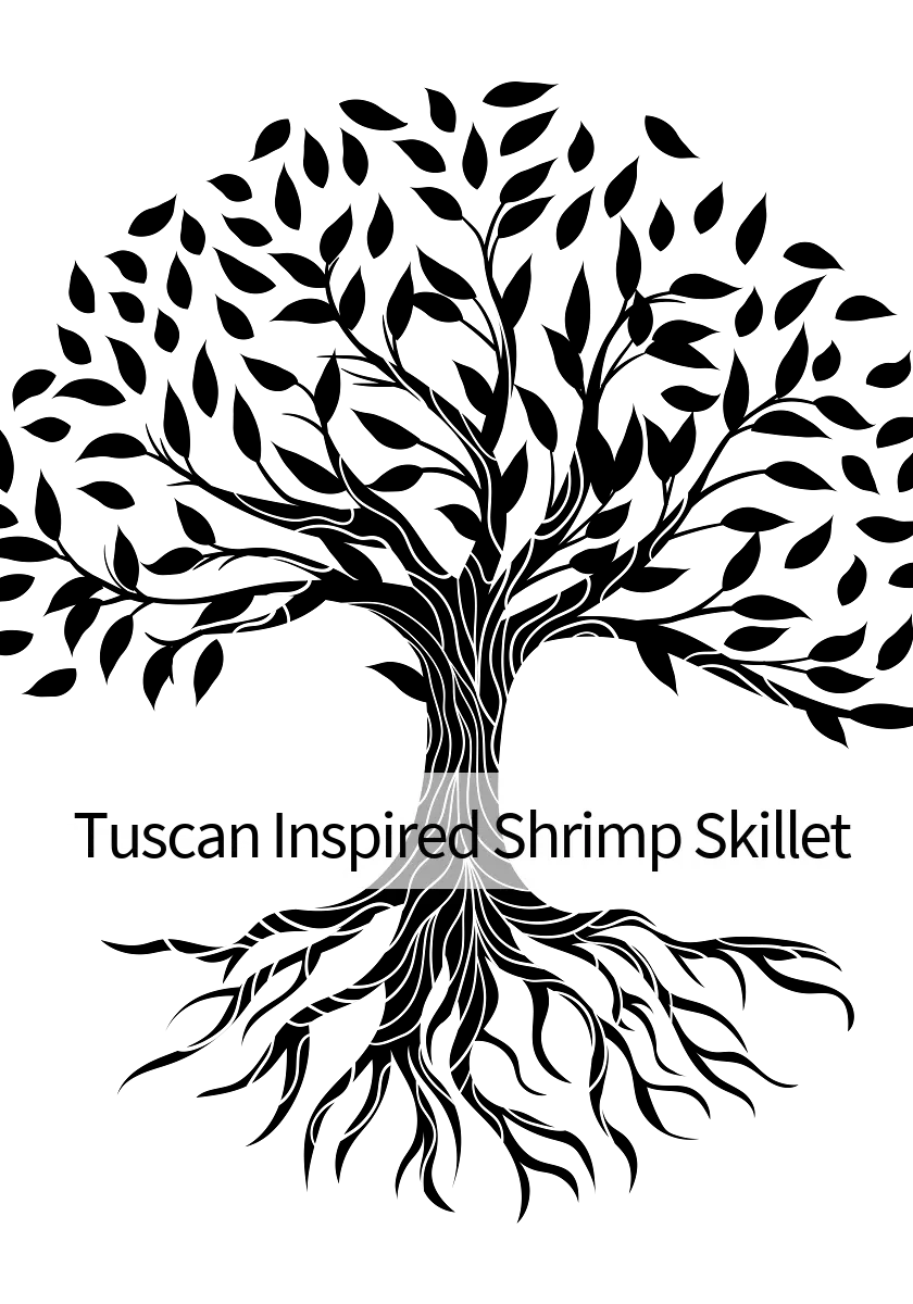 Shrimp dish sizzling in a skillet